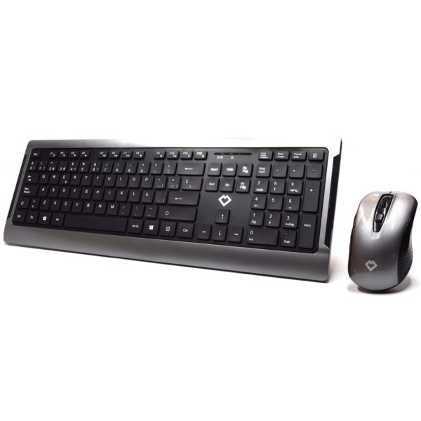 WY30002 teclado Ratón incluido Hogar RF inalámbrico QWERTY Español Negro