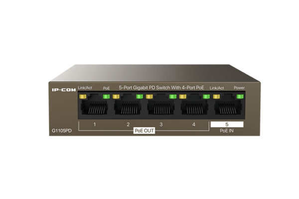 G1105PD switch No administrado L2 Gigabit Ethernet (10/100/1000) Energía sobre Ethernet (PoE) Negro