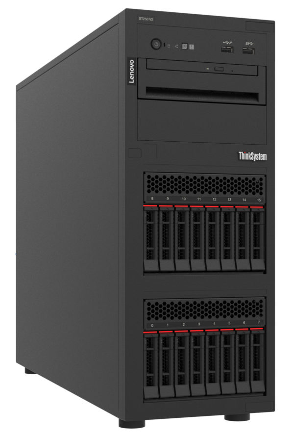 ThinkSystem ST250 V2 servidor 0 GB Torre Intel Xeon E E-2378 2,6 GHz 32 GB DDR4-SDRAM 750 W