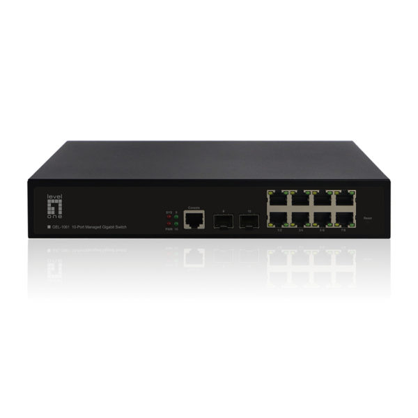 GEL-1061 switch Gestionado L2 Gigabit Ethernet (10/100/1000) Negro