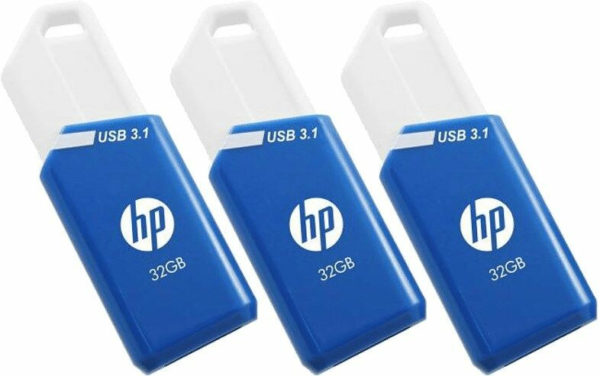 x755w Triple Pack unidad flash USB 32 GB USB tipo A 3.2 Gen 1 (3.1 Gen 1) Azul, Blanco