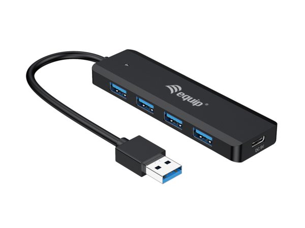 128959 hub de interfaz USB 3.2 Gen 1 (3.1 Gen 1) Type-A 5000 Mbit/s Negro