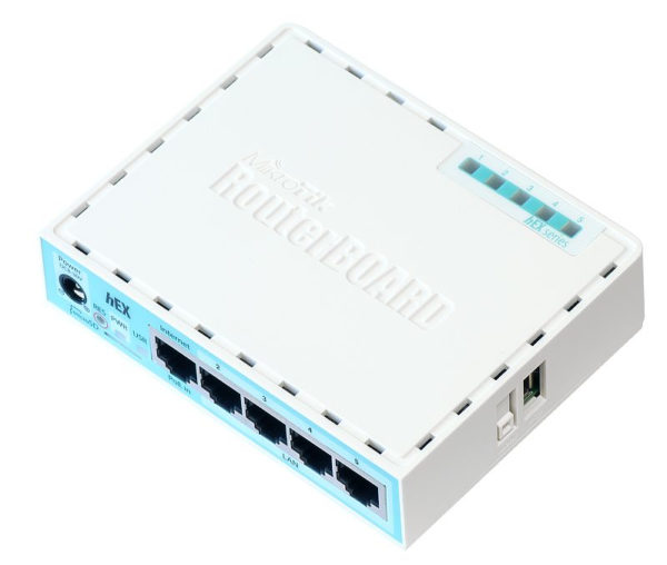 RB750GR3 router Gigabit Ethernet Turquesa, Blanco