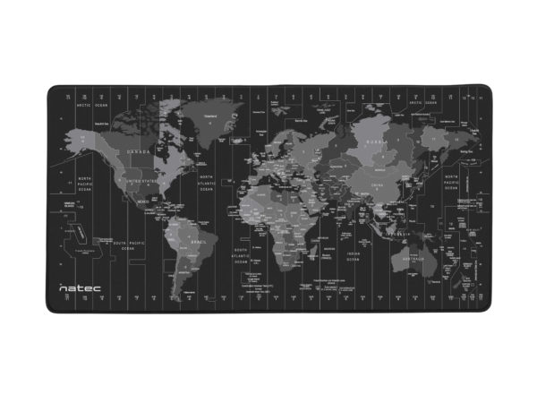 Time Zone Map Maxi Negro, Gris