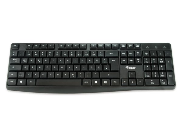 245211 teclado Oficina USB QWERTY Español Negro