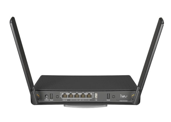 hAP ac³ router inalámbrico Gigabit Ethernet Doble banda (2,4 GHz / 5 GHz) Negro