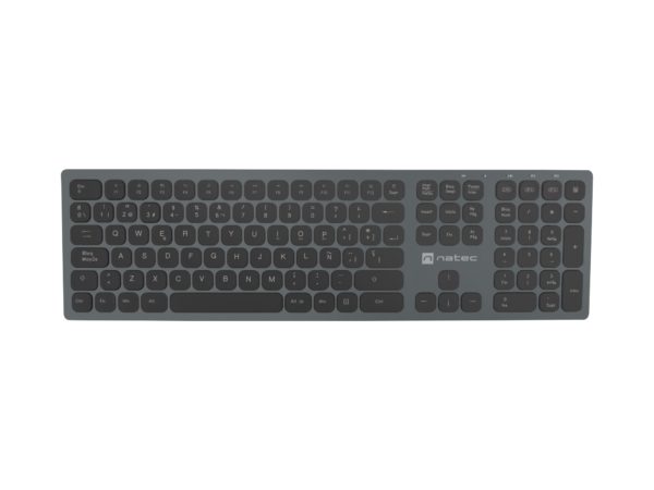 NKL-1830 teclado Universal RF Wireless + Bluetooth QWERTY Español Negro, Gris