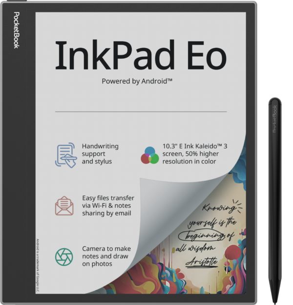 InkPad Eo - Mist Grey lectore de e-book Pantalla táctil 64 GB Wifi Negro, Gris