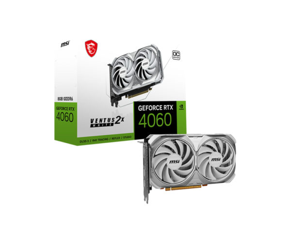 VENTUS GeForce RTX 4060 2X WHITE 8G OC NVIDIA 8 GB GDDR6