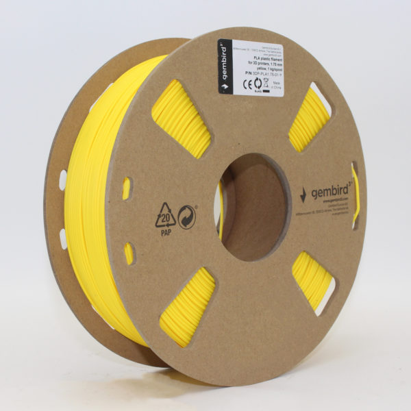 3DP-PLA1.75-01-Y material de impresión 3d Ácido poliláctico (PLA) Amarillo 1 kg