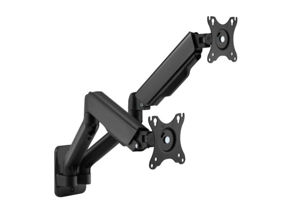 Soporte de pared para monitor doble de 17