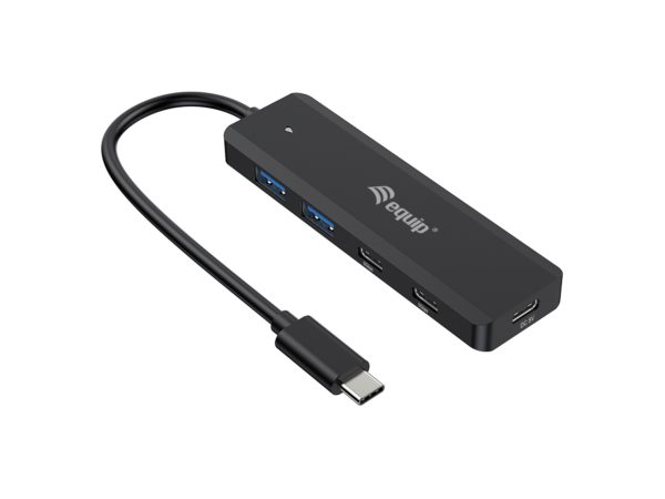 128964 hub de interfaz USB 3.2 Gen 1 (3.1 Gen 1) Type-C 5000 Mbit/s Negro