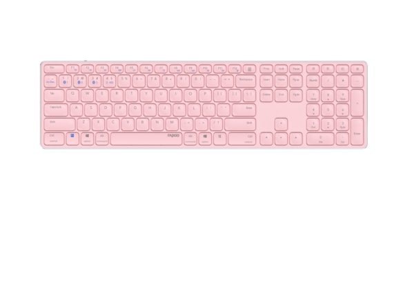 E9800M teclado Universal Bluetooth QWERTY Rosa