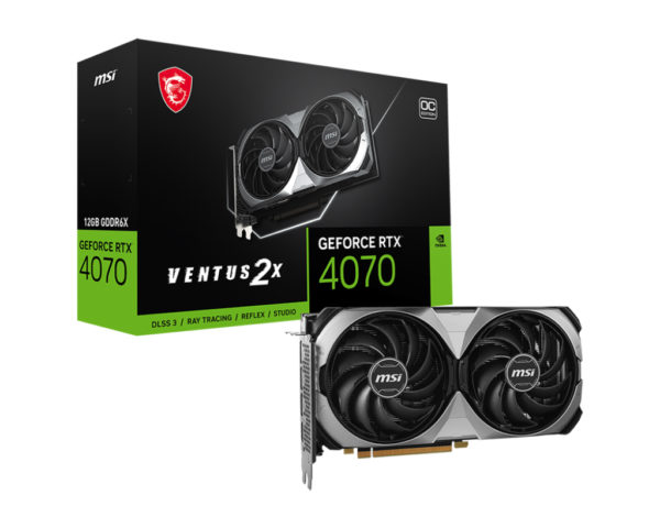 VENTUS GeForce RTX 4070 2X E 12G OC NVIDIA 12 GB GDDR6X