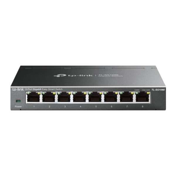 TL-SG108E Gestionado L2 Gigabit Ethernet (10/100/1000) Negro