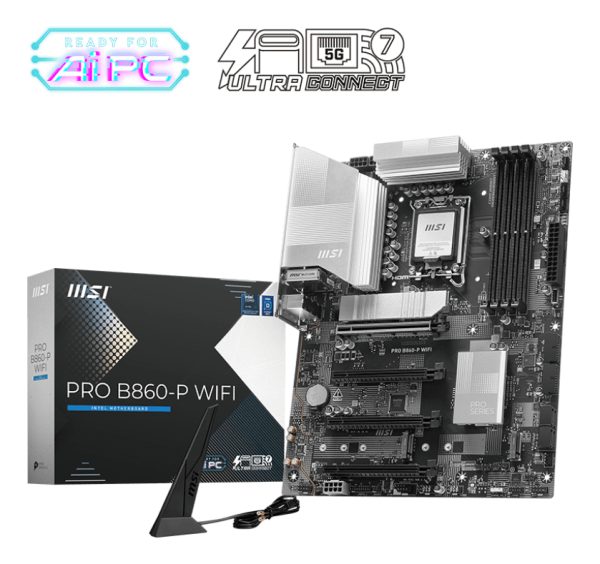 PRO B860-P WIFI placa base Intel B860 LGA 1851 (Socket V1) ATX