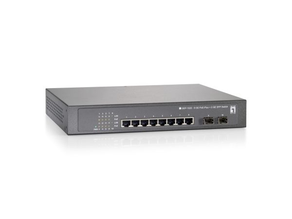 GEP-1020 switch Gigabit Ethernet (10/100/1000) Energía sobre Ethernet (PoE) Gris