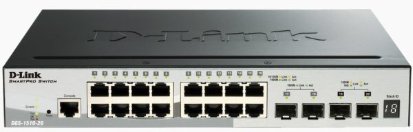 DGS-1510-20 switch Gestionado L3 Gigabit Ethernet (10/100/1000) Negro