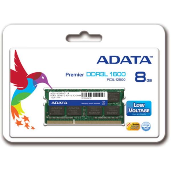 ADDS1600W8G11-S módulo de memoria 8 GB 1 x 8 GB DDR3L 1600 MHz