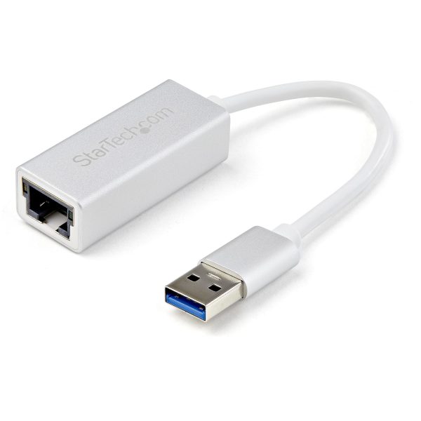 Adaptador de Red Ethernet Gigabit Externo USB 3.0 - Plateado