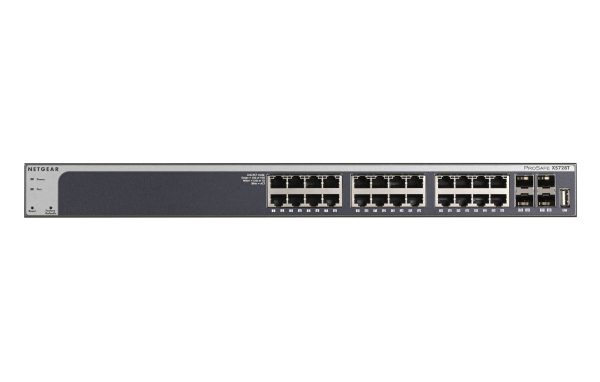 XS728T Gestionado L2+/L3 10G Ethernet (100/1000/10000) Negro