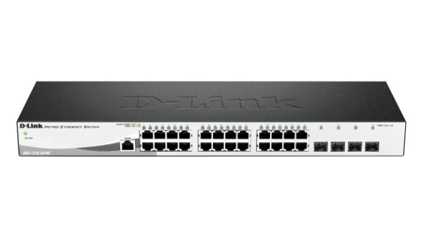 DGS-1210-28/ME switch Gestionado L2 Gigabit Ethernet (10/100/1000) 1U Negro