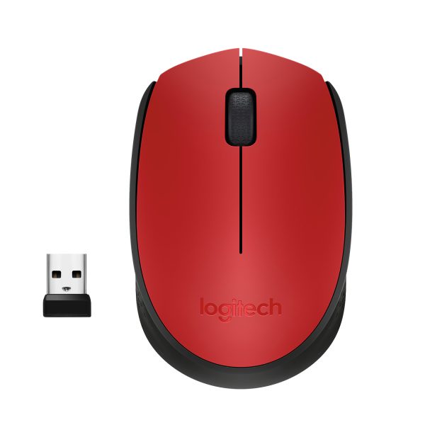 M171 Red-K ratón Oficina Ambidextro RF inalámbrico Óptico 1000 DPI