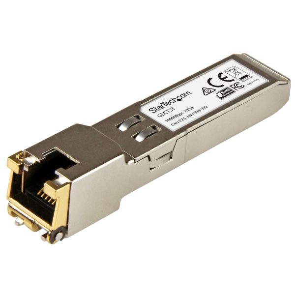 Módulo Transceptor SFP Compatible con Cisco GLC-T - 1000BASE-T - SFP a RJ45 Cat6 / Cat5e - SFP Ethernet Gigabit de 1Gb - RJ45 - 100m - Cisco Firepower, ASR920, IE2000