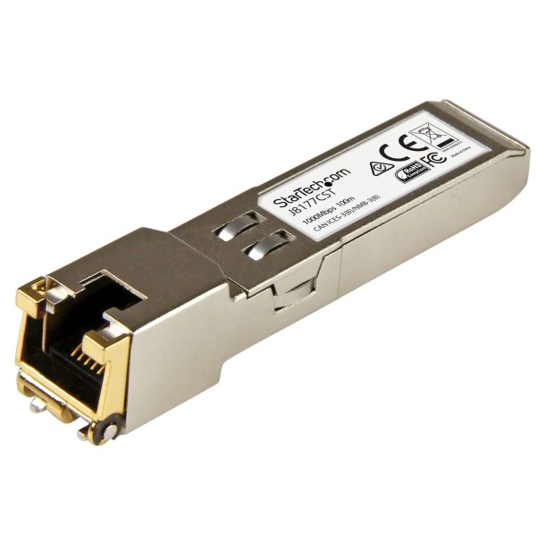 Módulo Transceptor SFP Compatible con el Modelo J8177C de HPE - 1000BASE-T - SFP a RJ45 Cat6 / Cat5e - SFP Ethernet Gigabit de 1Gb - RJ45 - 100m - HPE 1810, 1820, 2530