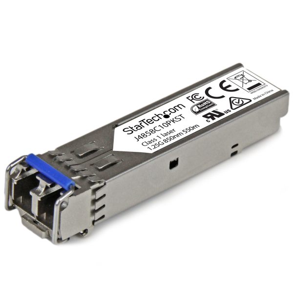 Paquete de 10 Módulos SFP compatibles con HPE J4859C - 1000BASE-LX - Monomodo/Multimodo de 1 GbE - SFP Ethernet Gigabit 1Gb - LC - 10km - 1310nm - HPE 1400, 1700, 1820 DDM