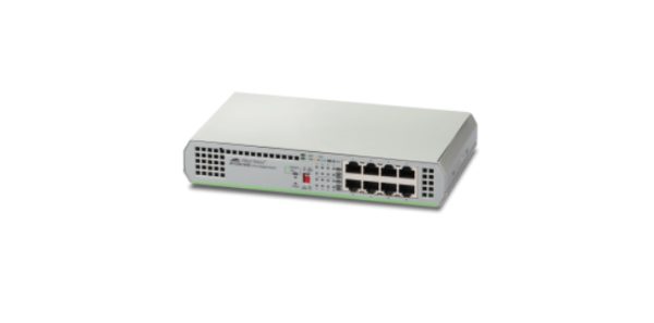 AT-GS910/8E-50 No administrado Gigabit Ethernet (10/100/1000) Gris