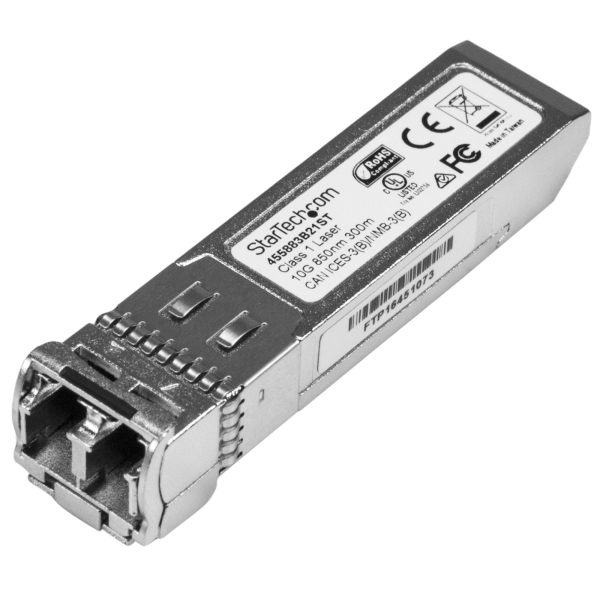 Módulo Transceptor SFP+ Compatible con HPE 455883-B21 - 10GBASE-SR - Fibra Multimodo 10GbE - SFP+ Ethernet Gigabit 10Gb - LC 300m - 850nm - HPE 6120XG, 6120G, Flex Fabric