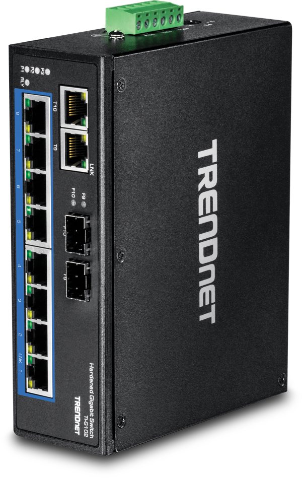 TI-G102 switch Gigabit Ethernet (10/100/1000) Negro