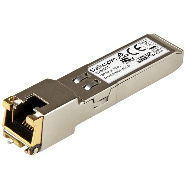 Módulo Transceptor SFP Compatible con el Modelos JD089B de HPE - 1000BASE-T - SFP a RJ45 Cat6 / Cat5e - SFP Ethernet Gigabit de 1Gb - RJ45 - 100m - HPE 5820AF, 12500, 5500