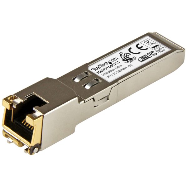 Módulo Transceptor SFP Compatible con Cisco Meraki MA-SFP-1GB-TX - 1000BASE-T - SFP a RJ45 Cat6 / Cat5e - 10/100/1000 Mbps - RJ45 - 100m - Cisco Meraki MS225, MX400, MS250