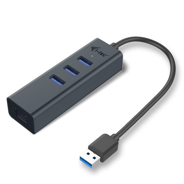 Metal USB 3.0 HUB 3 Port + Gigabit Ethernet Adapter