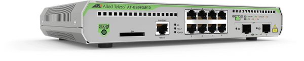 AT-GS970M/10-50 Gestionado L3 Gigabit Ethernet (10/100/1000) Energía sobre Ethernet (PoE) 1U Negro, Gris