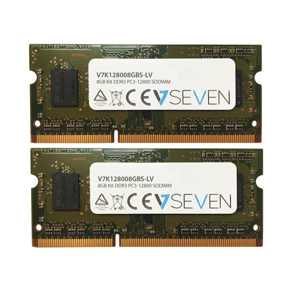 8GB DDR3 PC3L-12800 - 1600MHz SO DIMM módulo de memoria - V7K128008GBS-LV