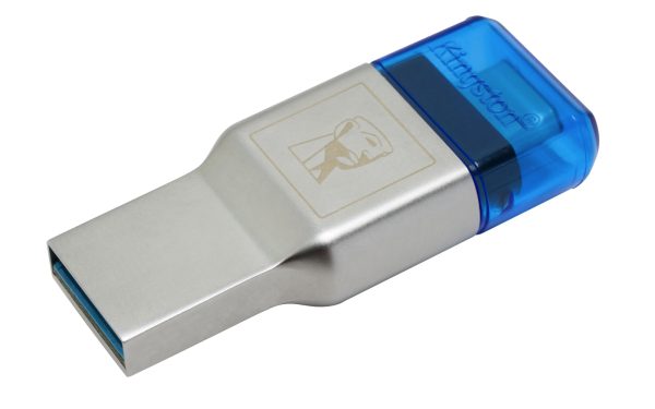 MobileLite Duo 3C lector de tarjeta USB 3.2 Gen 1 (3.1 Gen 1) Type-A/Type-C Azul, Plata