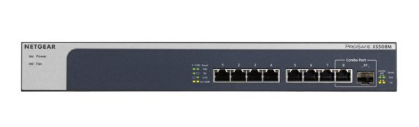 XS508M No administrado 10G Ethernet (100/1000/10000) Gris, Plata