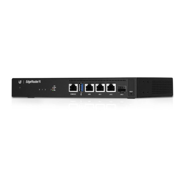 EdgeRouter 4 router Gigabit Ethernet Negro