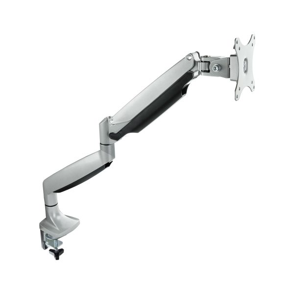 Soporte de Mesa Giratorio e Inclinable para Pantalla (Monitor / TV Plasma / LCD / LED) 13” – 32”, de Un Brazo, Plata