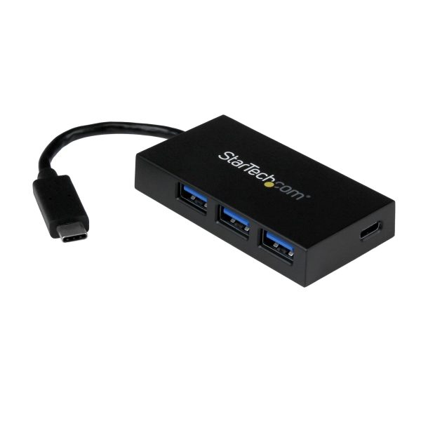 Concentrador USB 3.0 (5Gbps) de 4 Puertos - USB-C a 1x USB-C y 3x USB-A