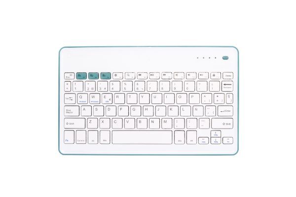 Wireless KB White + Blue