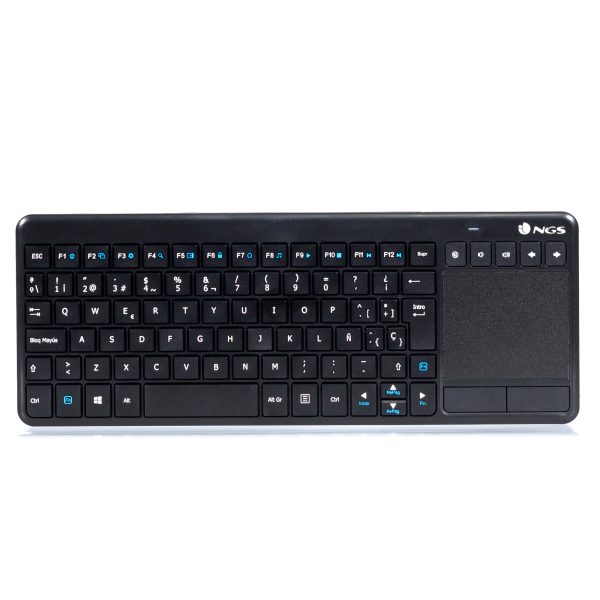 TV Warrior teclado RF inalámbrico QWERTY Negro