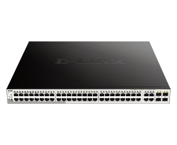 DGS-1210-52MP switch Gestionado L2 Gigabit Ethernet (10/100/1000) 1U Negro