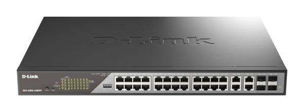 DSS-200G-28MPP switch Gestionado L2 Gigabit Ethernet (10/100/1000) Energía sobre Ethernet (PoE) 1U Gris