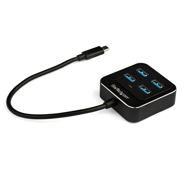 Hub Concentrador USB C de 4 Puertos - Ladrón USB Tipo C a 4 Puertos USB A - Hub USB Tipo C USB 3.2 Gen 2 de 10Gbps - Alimentado por el Bus - Hub Compacto USB-C a USB para Portátil - de Aluminio