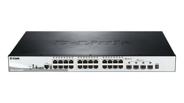 DGS-1510-28XMP switch Gestionado L2/L3 Gigabit Ethernet (10/100/1000) Energía sobre Ethernet (PoE) Negro, Gris