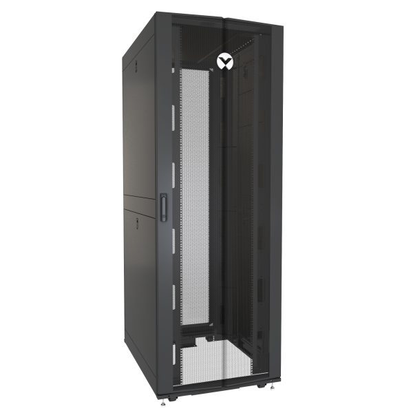 VR3157 armario rack 48U Rack o bastidor independiente Negro, Transparente